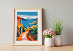 Coastal Sunset Needlepoint Pattern: Tapestry Chart (PDF Download A4 size)