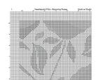 Counted Needlepoint Pillow Pattern Blooming Roses, Tapestry Cushion Pattern, Download PDF