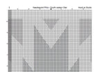 Counted Needlepoint Pillow Pattern Southwestern Star, Tapestry Cushion Pattern, Download PDF