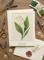 Lily of the Valley Cross Stitch Pattern PDF, May Birth Flower Small Floral Chart