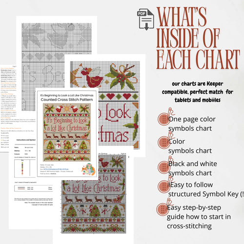Christmas Sampler Cross Stitch Pattern PDF, Vintage Rustic Holiday Quote Design
