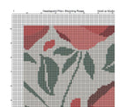 Counted Needlepoint Pillow Pattern Blooming Roses, Tapestry Cushion Pattern, Download PDF