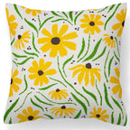 Counted Needlepoint Pillow Pattern Black Eyed Susan, Tapestry Cushion Pattern, Download PDF