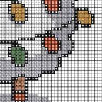 Funny Christmas Sheep Mini Cross Stitch Pattern PDF