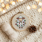 Funny Christmas Sheep Mini Cross Stitch Pattern PDF