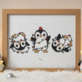Christmas Funny Penguin Small Cross Stitch Pattern pdf