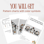 Christmas Funny Penguin Small Cross Stitch Pattern pdf