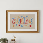 Christmas Typography small cross stitch pattern pdf