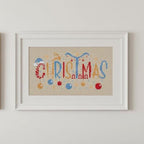 Christmas Typography small cross stitch pattern pdf