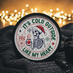 Christmas Skeleton Snarky Cross Stitch, Funny Skeleton Quote pattern pdf