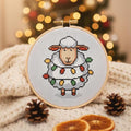 Funny Christmas Sheep Mini Cross Stitch Pattern PDF
