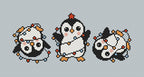 Christmas Funny Penguin Small Cross Stitch Pattern pdf