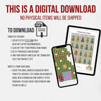 Modern 20 Christmas Trees Small Cross Stitch Pattern