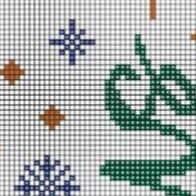 Nativity Cross Stitch Pattern PDF, Small Christmas Tree Jesus with Cross