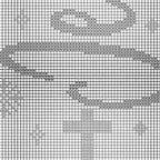 Nativity Cross Stitch Pattern PDF, Small Christmas Tree Jesus with Cross
